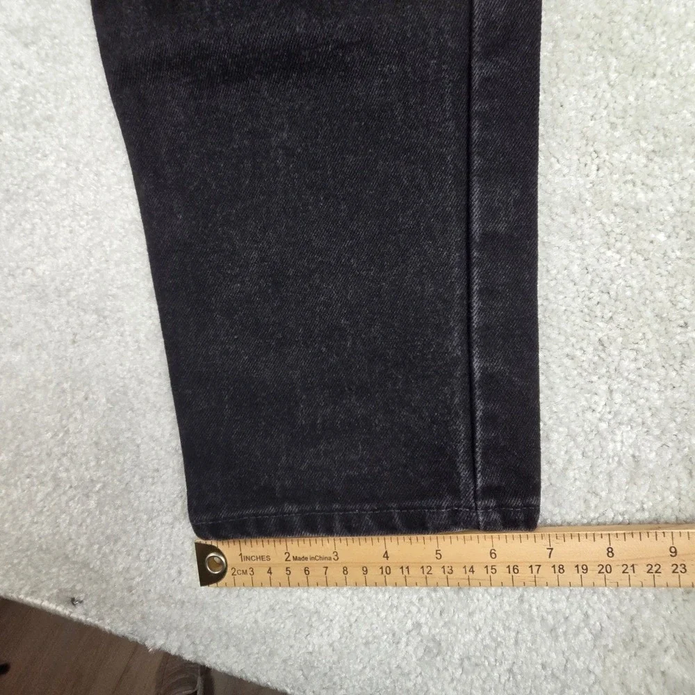 VTG Levis 550 Orange Tab Black Jeans Made In USA Mens 33x33 Relaxed Fit 90s